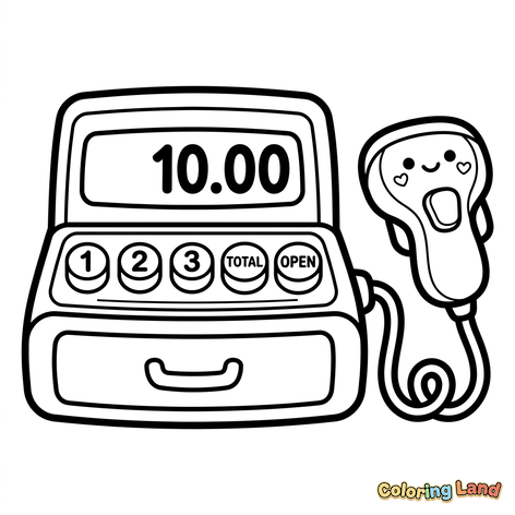 Schattige Kassa en Scanner