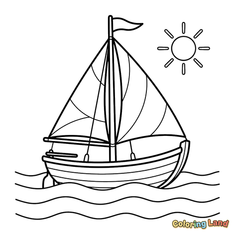 Seilbåt på en solrik dag