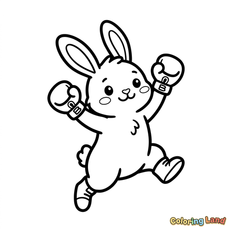 Lapin Boxeur Champion