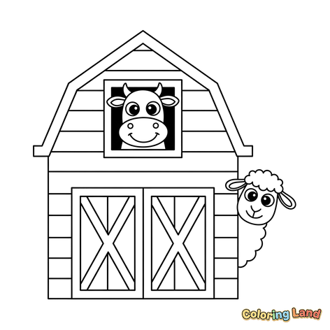 Animaux de la Ferme Amicaux à la Grange