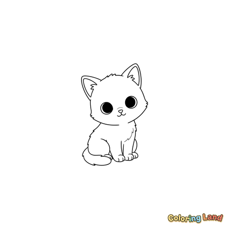 Gatinho Fofo de Olhos Grandes