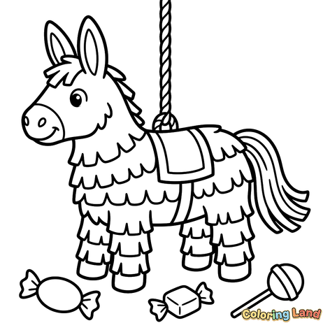 Piñata Festivă în Formă de Măgar