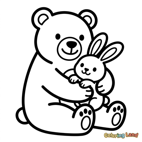 Cuddly Bear and Bunny Hug