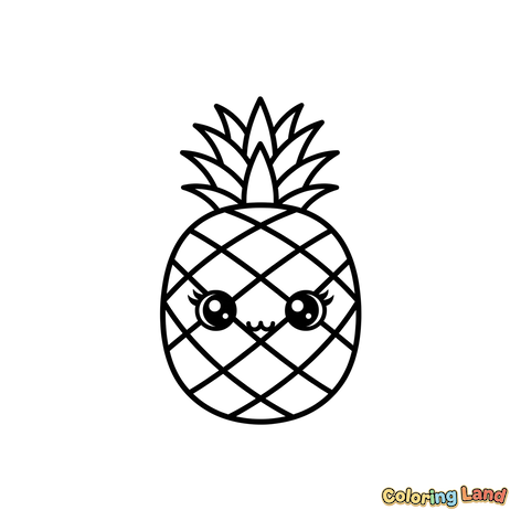 Ananas Kawaii Carino