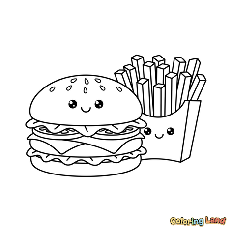 Blinde Hamburger en Frietjes