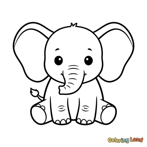 Elefante Bebê Feliz