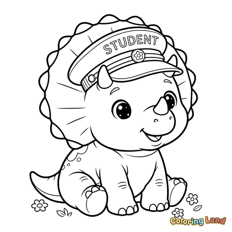 Student Triceratops Dinosaurie
