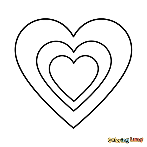 Formas de Corazón Anidadas