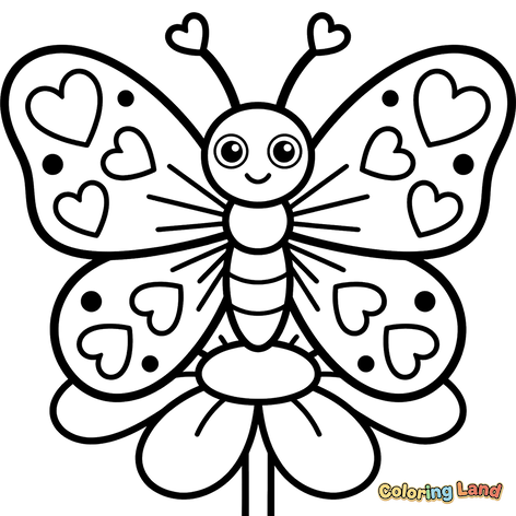 Mariposa Feliz en una Flor