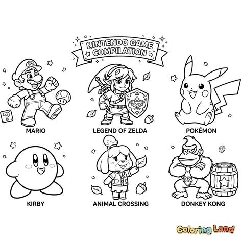 Kolekcja Postaci z Gier Nintendo