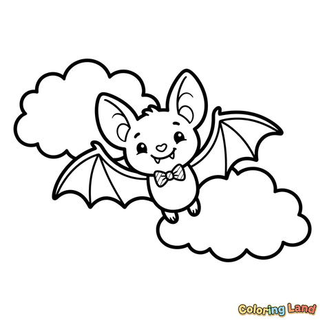 Lindo murciélago con pajarita
