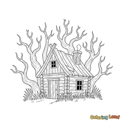 Pondok Kayu Terpencil di Hutan Menyeramkan