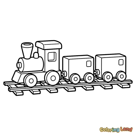 Train à Vapeur sur les Rails