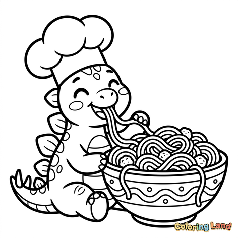Naga Koki Makan Mi