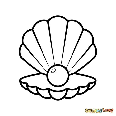 Open Clam Shell with Pearl