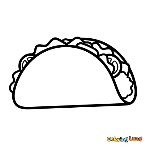 Simple Taco Food Graphic