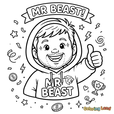 Pagina de Activități Fan Art MrBeast