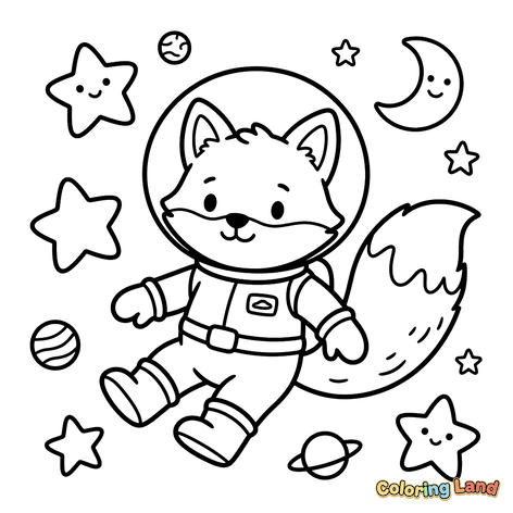 Rubah Astronaut di Luar Angkasa