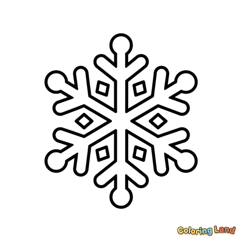 Enkelt Snøfnuggdesign