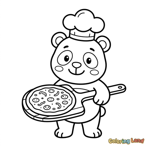 Kokkepanda med Pizza