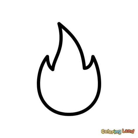 Icône de Flamme Simple