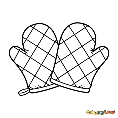 Moufles de Four Matelassées