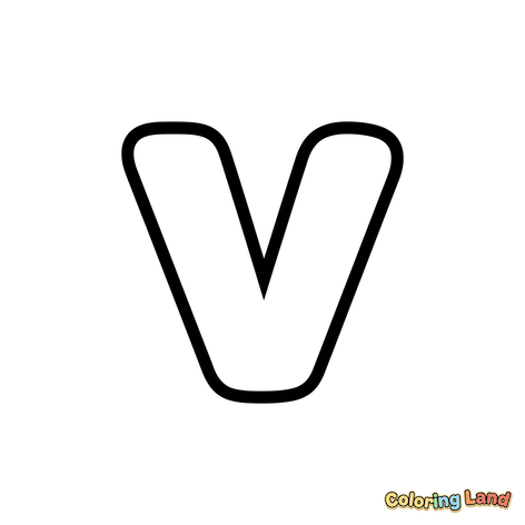 Fetter Buchstabe V