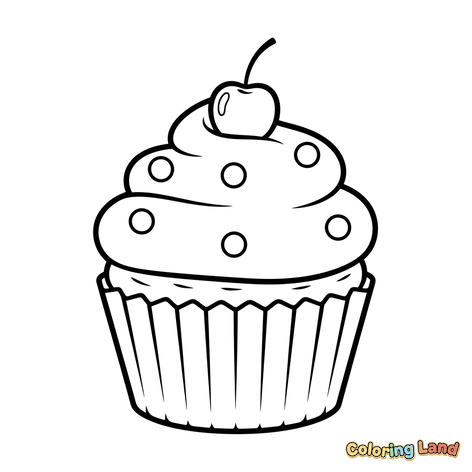 Cupcake Dulce cu Cireașă și Stropi