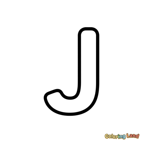 Lettre J Majuscule Grasse