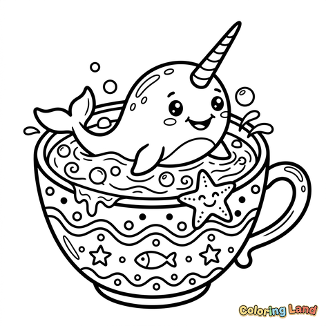 Lindo Narval en una Taza de Té