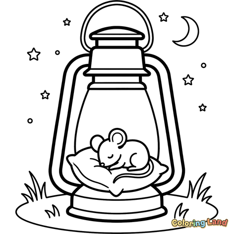 Tikus Tidur di Lentera di Bawah Langit Malam