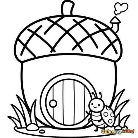 Casa de Bolota com Joaninha