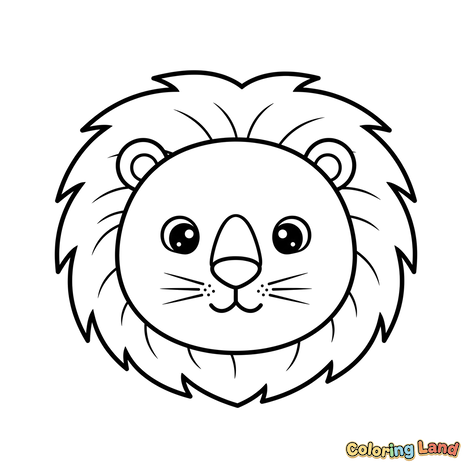 Gambar Wajah Singa Lucu