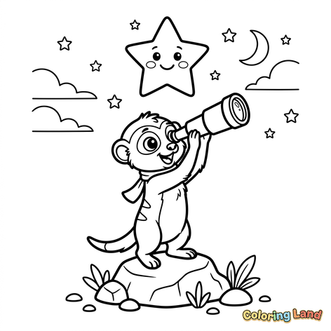 Scimmia che osserva le stelle