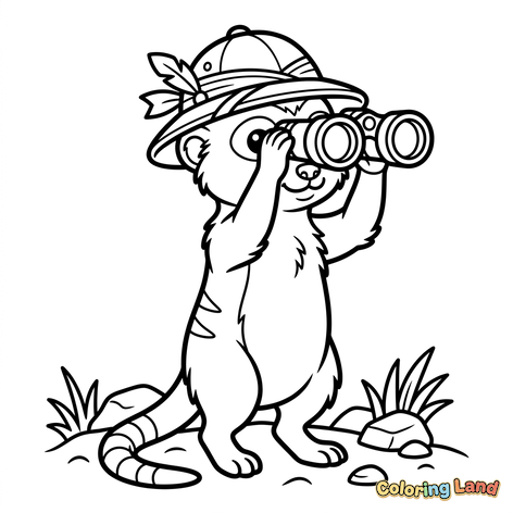 Explorer Otter with Binoculars