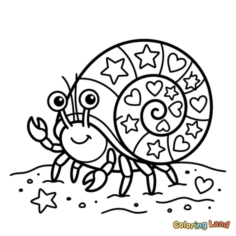 Kelomang Lucu di Pantai