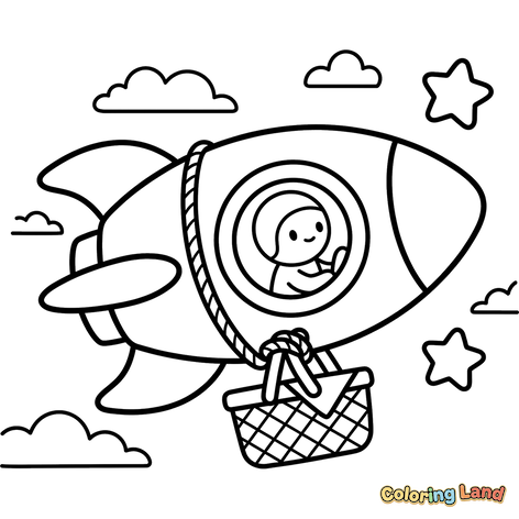 Petualangan Piknik Roket Astronot