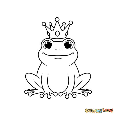 Felice Principe Ranocchio con Corona