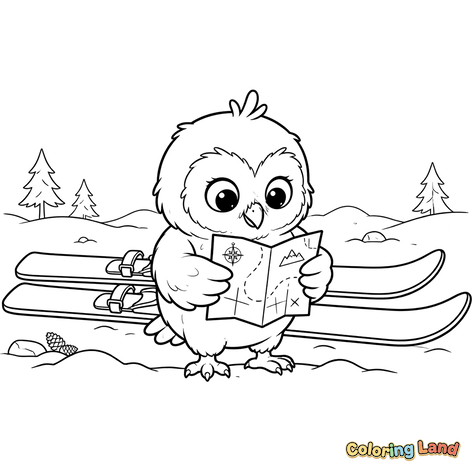 Hibou Aventurier dans la Neige