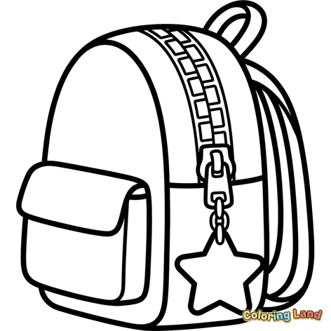 Ransel dengan Gantungan Bintang