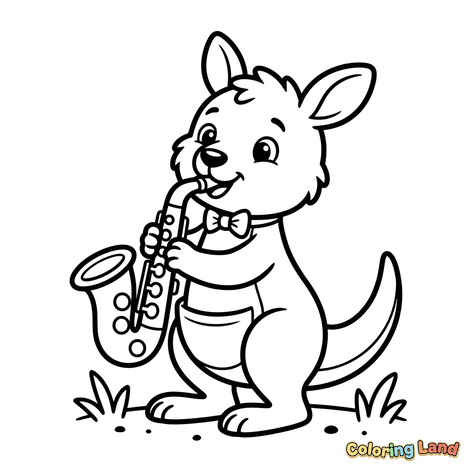 Cangur Muzical cu Saxofon