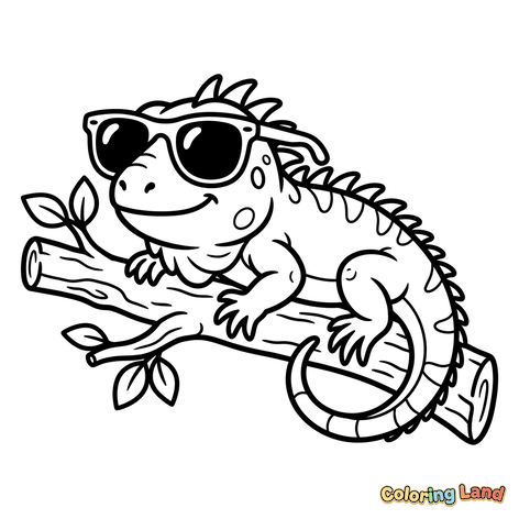 Dragon Barbat Cool cu Ochelari de Soare
