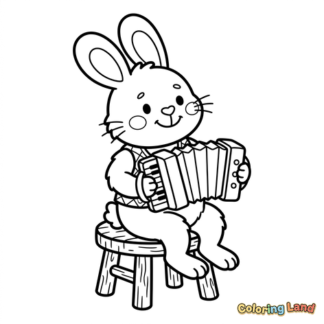 Coelhinho Musical com Acordeão