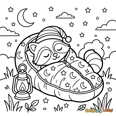 Procion Adormit la Camping Sub Stele