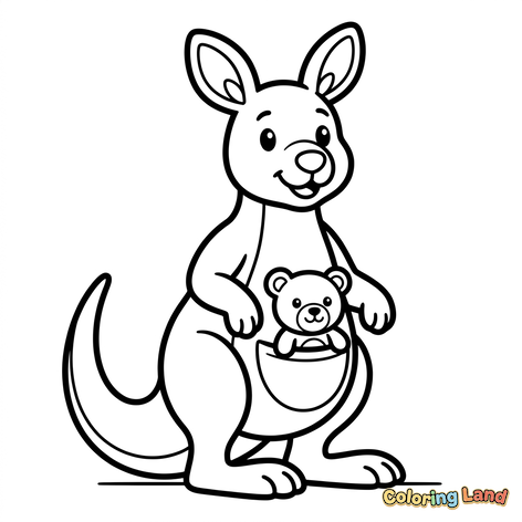 Kangaroo with Teddy Bear