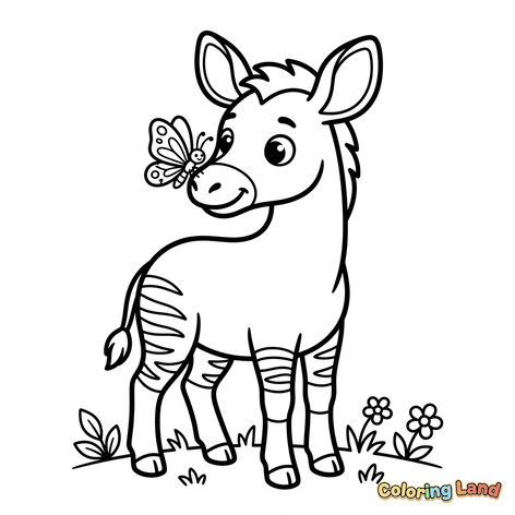 Bayi Zebra dan Kupu-Kupu Lucu
