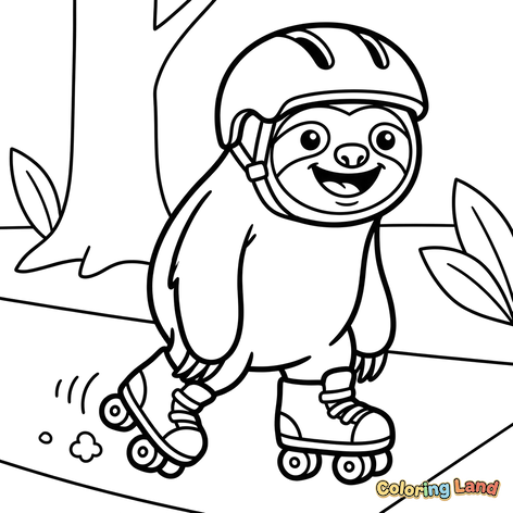 Aventura de Patinaje del Perezoso Feliz