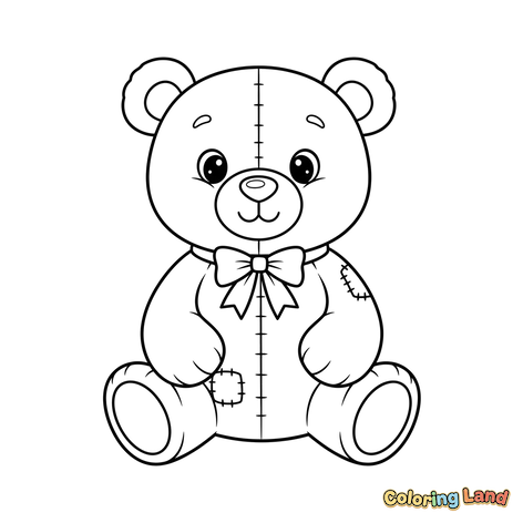 Friendly Teddy Bear with Bow Tie