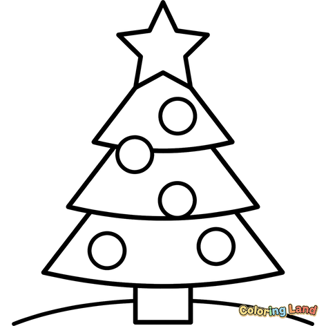 Árbol de Navidad Decorado con Estrella