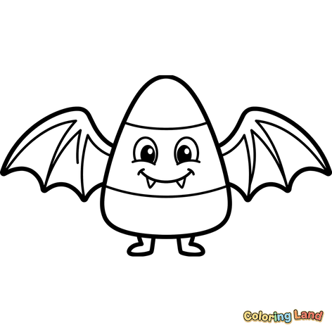 Candy Corn Fledermaus-Kreatur